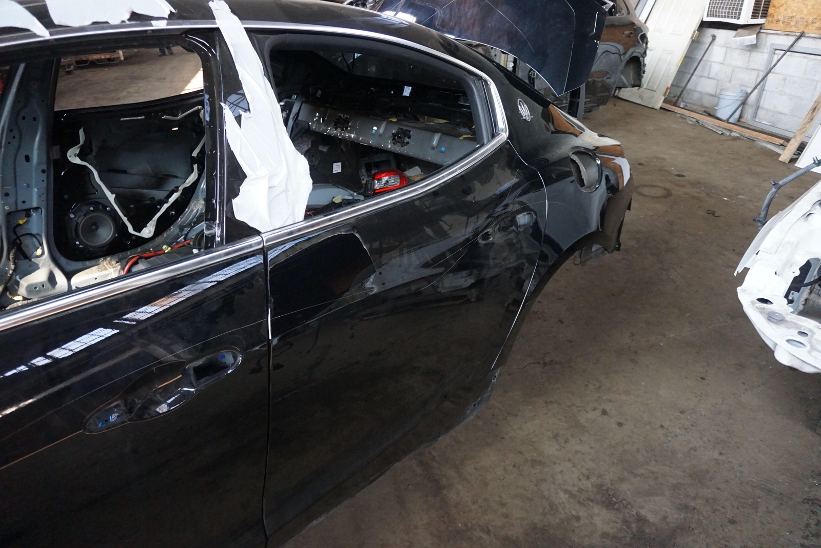 Rear Left Driver Door Shell Black 673008062 Maserati Ghibli M157 2014-17+ *Note