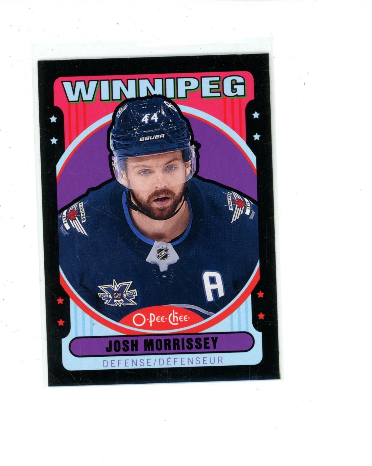 2021-22 Upper Deck O-Pee-Chee Retro Black #173 Josh Morrissey #d 70/100 OPC