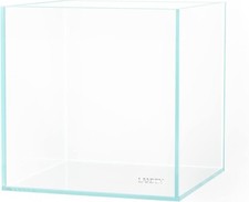 20C Gallon Cube Rimless Low Iron Clear Aquarium Tank, All Glass Aquarium, Small