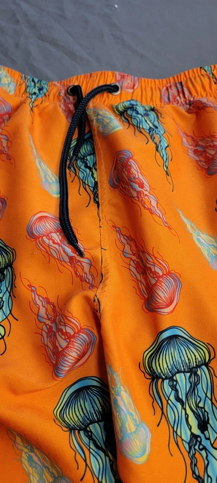 U.S. Polo Assn. Мужские плавки с оранжевыми медузами большие морские - Изображение 4 из 4