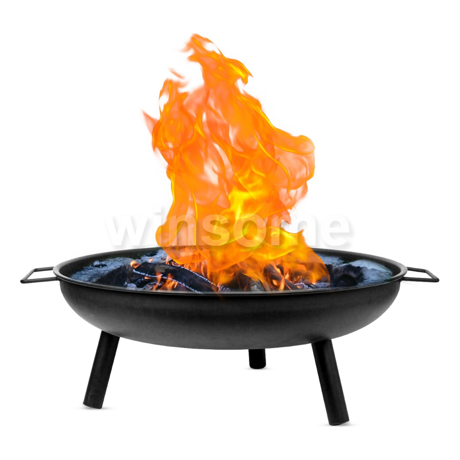 Fire Pit Basket Outdoor Garden Bowl Patio Heater Fire Log Burner | eBay