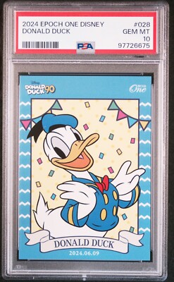 ディズニー EPOCH 2024 PSA10 2024 EPOCH ONE DISNEY #028 DONALD DUCK Limited Edition