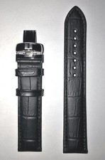 Cinturino orologio originale Tissot PRC-200 19mm T055430A pelle nera con fibbia