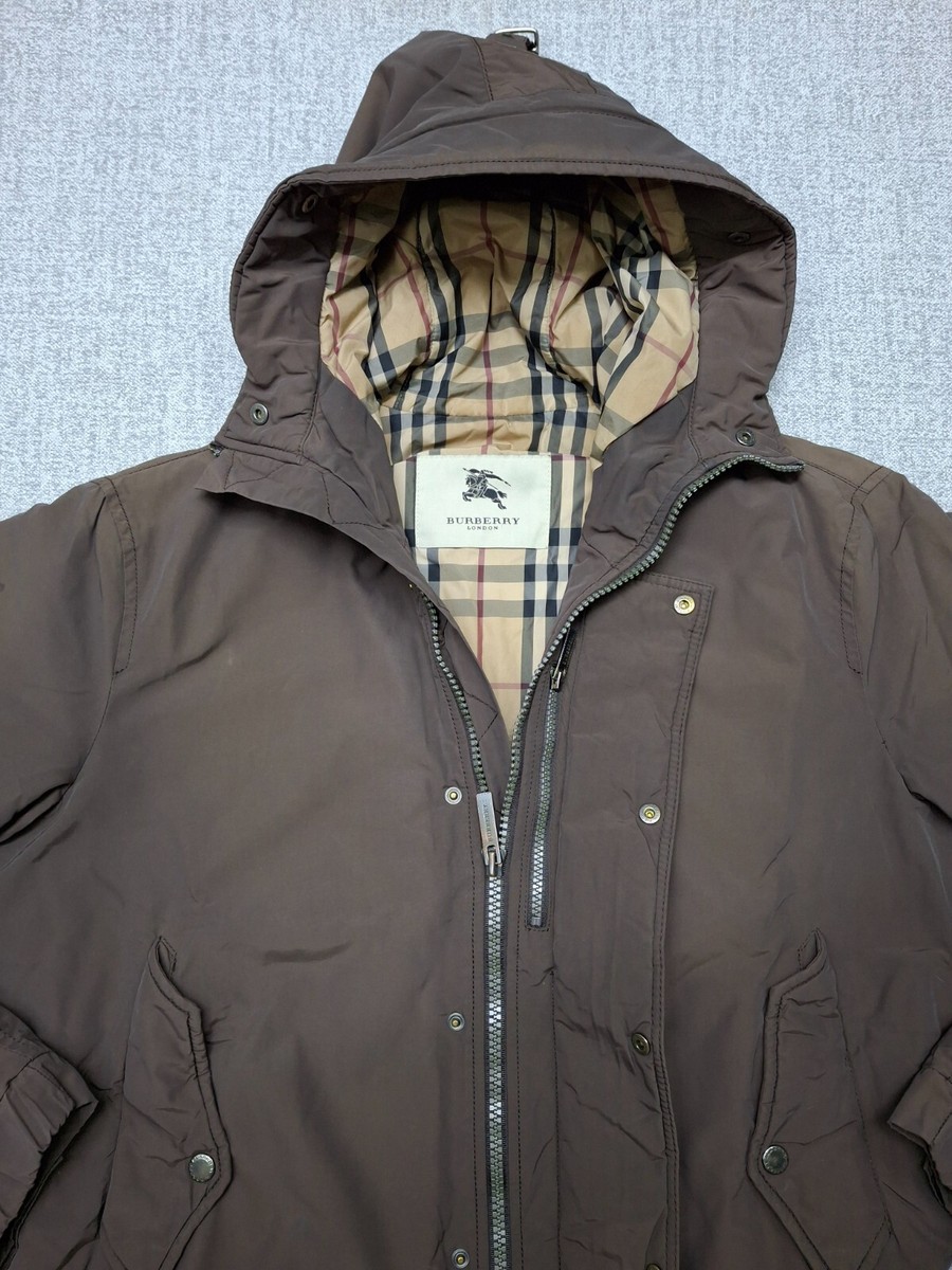 Burberry LONDON Winter Hooded Bomber Jacket Nova Check Burberry LONDON Winter Hooded Bomber Jacket Nova Check