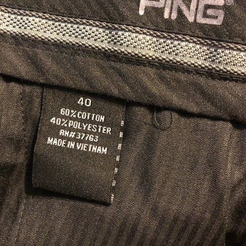 Ping Mens Black Sz 40 x 8.5 Dry Fiber Dynamics Shorts $50 Pleat NWT Golf Walking - Picture 8 of 8