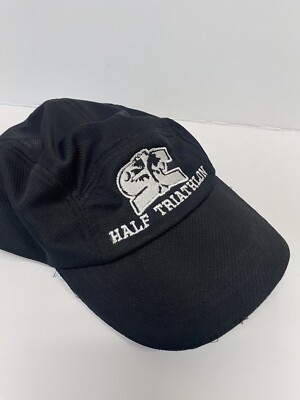 South Carolina 5 Panel Hat Half Triathlon Sweat Vac Black Embroidered EUC Run