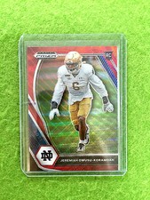 JEREMIAH OWUSU-KORAMOAH PRIZM RC ROOKIE CARD BROWNS SP RC 2021 Prizm  NOTRE DAME