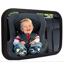 Shynerk Baby Car Mirror, Rear Facing Seat Mirror Safety ONE SIZE, Black