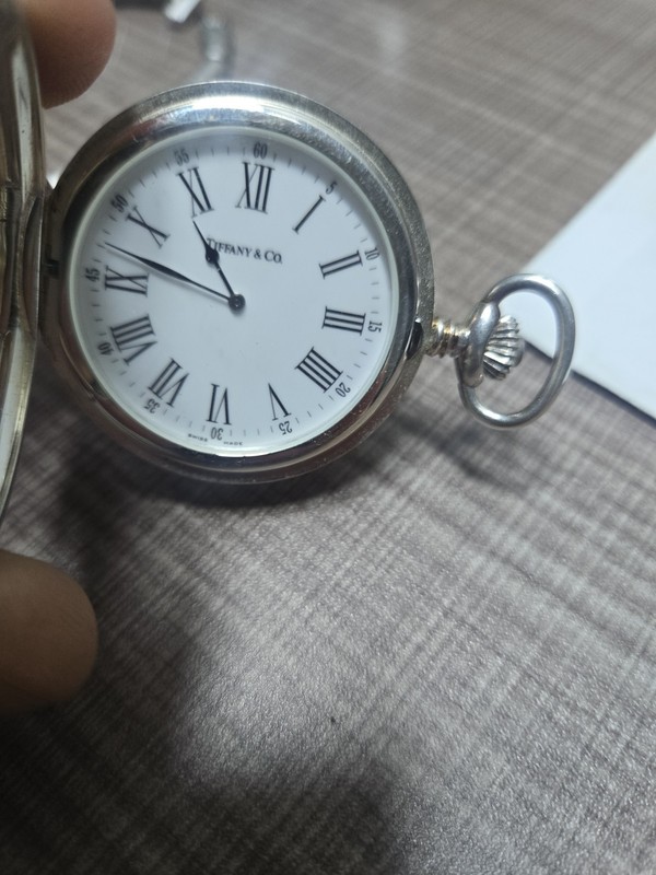 Tiffany & Co. Silver 925 Pocket Watch Swiss Made