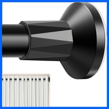 Stylish Adjustable Tension Shower Curtain Rod 30-74  - Matte Black Finish