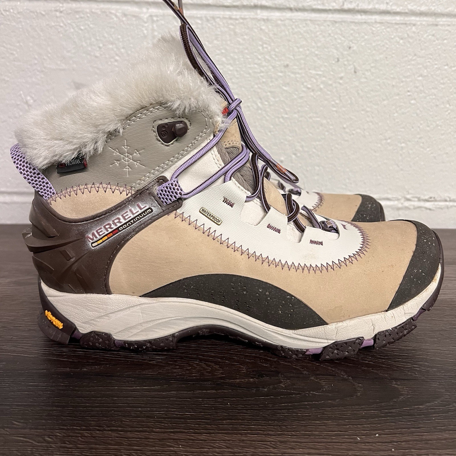 Stivali Merrell Wmns taglia US 9 Thermo Arc 6 Brindle impermeabili foderati in pile Wntr.