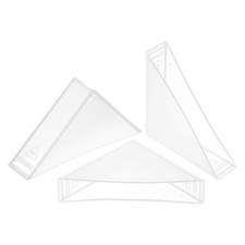 20Pcs Corner Protectors 12x70mm Plastic Right Angle Corner Guards Cushion White