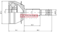 Kamoka Gelenksatz Antriebswelle 6136 FüR Opel Corsa CC S83 TR F08 M08 F68 M68