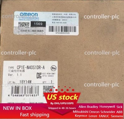 Genuine Omron CP1E-N40S1DR-A PLC Module CP1EN40S1DRA New In Box  US Free TAX
