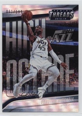 2018-19 Panini Threads High Octane Premium 61/199 Donovan Mitchell #8 0y9m