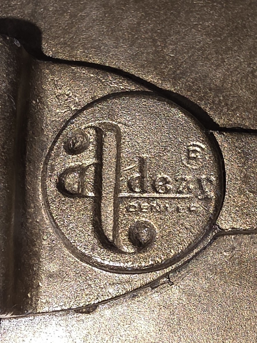 Vintage AJ Dezy Belt Buckle Nebraska Established 1867 Covered Wagon Oxen View 3