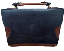 VINTAGE Bella Rose Bag 8x10 Multi Pocket Card Holders Snap Zip Close See Photos