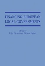Financing European Local Government by John Gibson (English) Hardcover Book