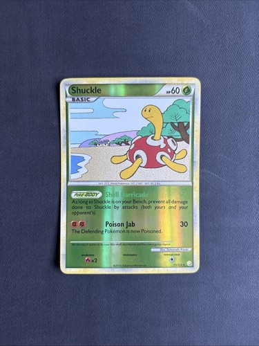 Shuckle 11/123 Heartgold & Soulsilver Reverse Holo Holo Rare 2010 Nintendo - LP