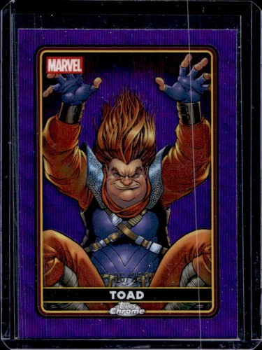 2025 Topps Chrome Deadpool Toad Comic Accurate Purple Wave Refractor #/250