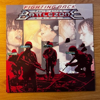 [輸入盤 CD] Battlezone / Fight Goes On Paul Di'anno's Battlezone – Fighting Back LP 1986 Iron Maiden. NM