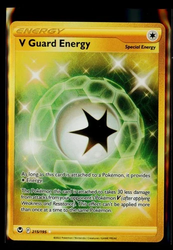 V Guard Energy (Secret) Holo Secret Rare SWSH12: Silver Tempest 215/195 NM