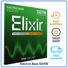 Nickel Plated Bass Guitar String .130TW, NANOWEB Coated, Extra Long Scale