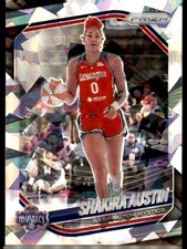 2025 Panini Prizm WNBA #81 Shakira Austin Ice Prizms Washington Mystics