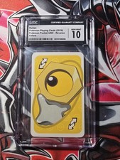 Carte da gioco Pokemon 2019 Pocket UNO Reverse Giallo Meltan CGC 10