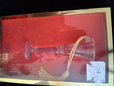 Gorham Christmas Ornament Lady Anne Ruby Hock Wine Goblet, 3.5'' Lead Crystal