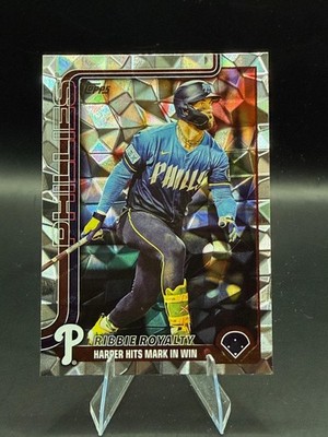 Bryce Harper 2025 Topps Update Ribbie Royalty Diamante Foil Phillies #US184
