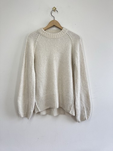 Rodebjer Alpaca Wool Womens Sweater White Jumper Size M - 第 1/8 張圖片