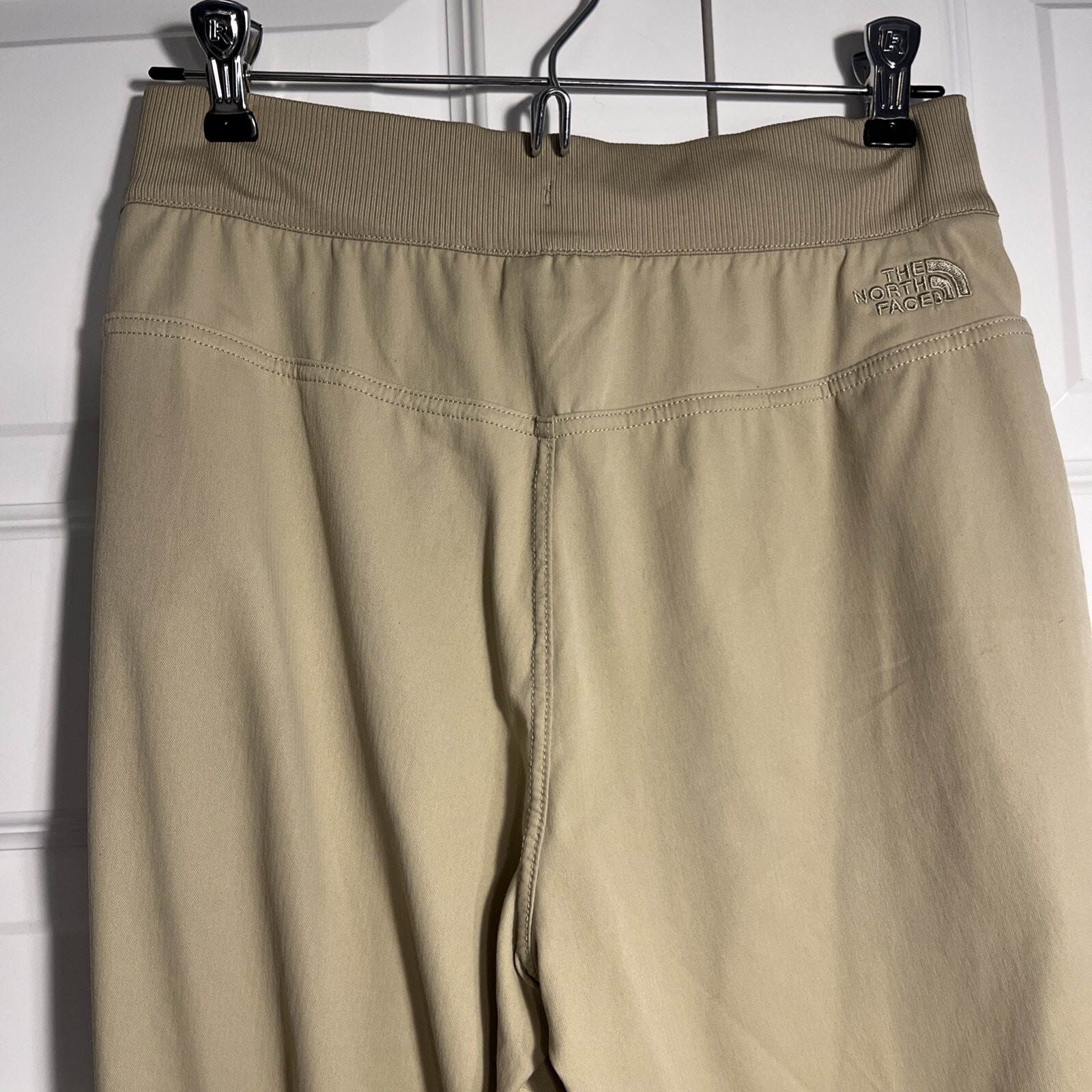 North Face Jogger Style Utility Pants Womens Size Small Khaki Drawstring thumbnail 8