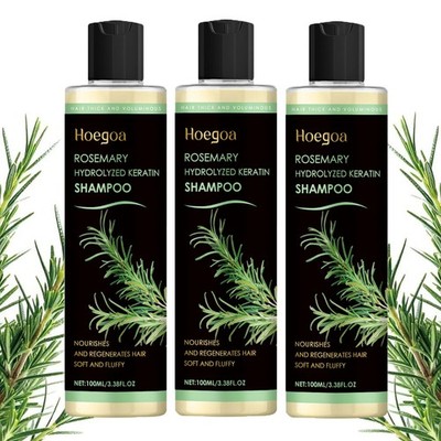 3 Pack Rosemary Hair Growth Shampoo Hydrolyzed Keratin Shampoo for Thinning Hair