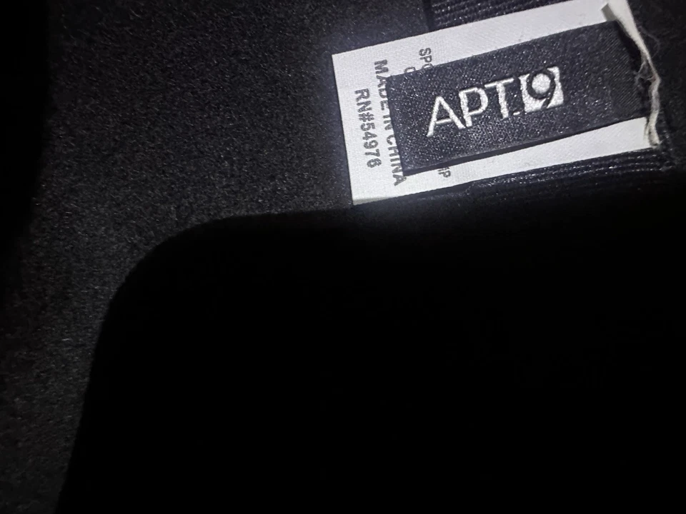 De colección Apt9 Hombre Fedora Negro Con Sombrero de Pluma Talla 7-1/2 A-7 Foto 3 de 4