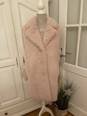 Grace By 4 One Weste Kunstpelz Rosa  mit edlen Knöpfen 299 
