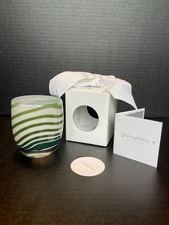 glassybaby WINTERGREEN Glass Candle Votive Holder