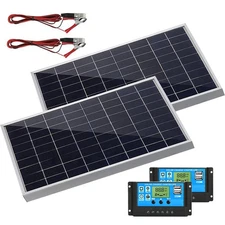 10 Watts Solar Panel Kit 12V 100A Battery Charger with Controller Caravan Boat