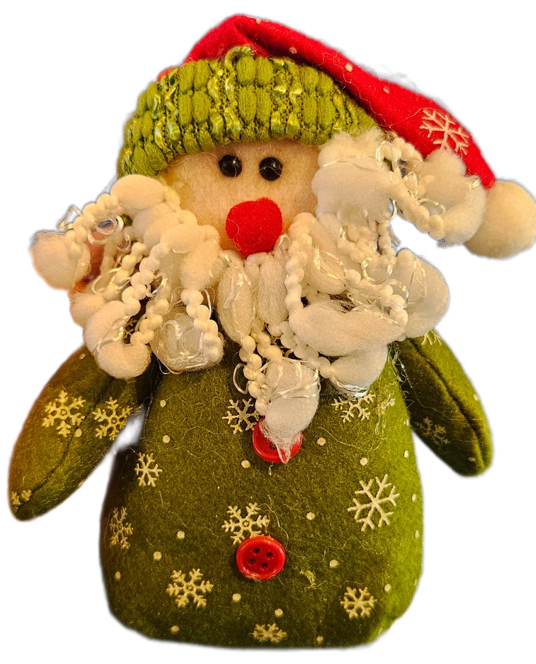 Jean Weihnachtsdekoration Schneemänner Set 2 Stück hängen und stellen 15 cm groß - Bild 3 von 3