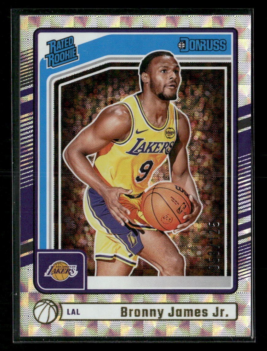 2024-25 Donruss Bronny James Jr Hyper /125 #243 RC RATED ROOKIE