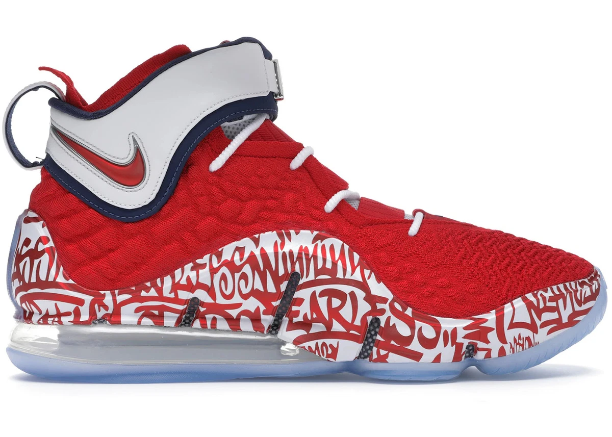 Nike LeBron 17 LeBron 4 Red Graffiti for Sale | Authenticity