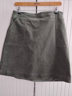 Seasalt Size 16 May's Rock Skirt Green Corduroy