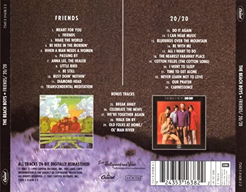 The Beach Boys - Friends / 20/20 - The Beach Boys CD WYVG The Cheap Fast Free
