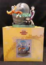 Universal Studios Rocky And Bullwinkle Snow Globe In Box Damaged