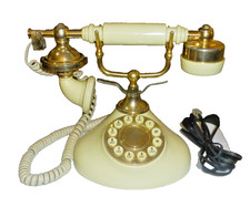 Vintage TeleConcepts French Regal Style Push Button Phone 1992 Untested