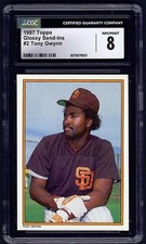 TONY GWYNN #2 1987 TOPPS GLOSSY ALL STAR GRADED CGC 8