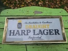 Vintage Original RARE 1970s Irish Harp Lager Beer Light Up Advertising Sign...