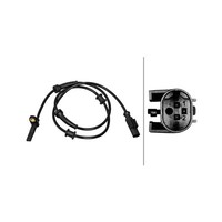 Hella Sensor, Raddrehzahl 6PU 358 217-251 FüR CitroËN Fiat Peugeot, Hinterachse