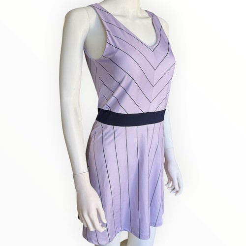 Ladies Fila Tennis Court Dress Heritage Lilac/Navy Size Small