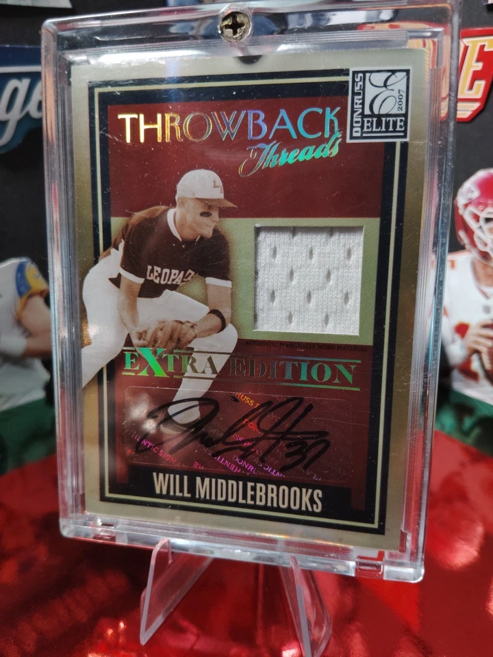 Donruss Elite EX 2007 - Throwback Threads Will Middlebrooks TT-WM, automático  Foto 3 de 4